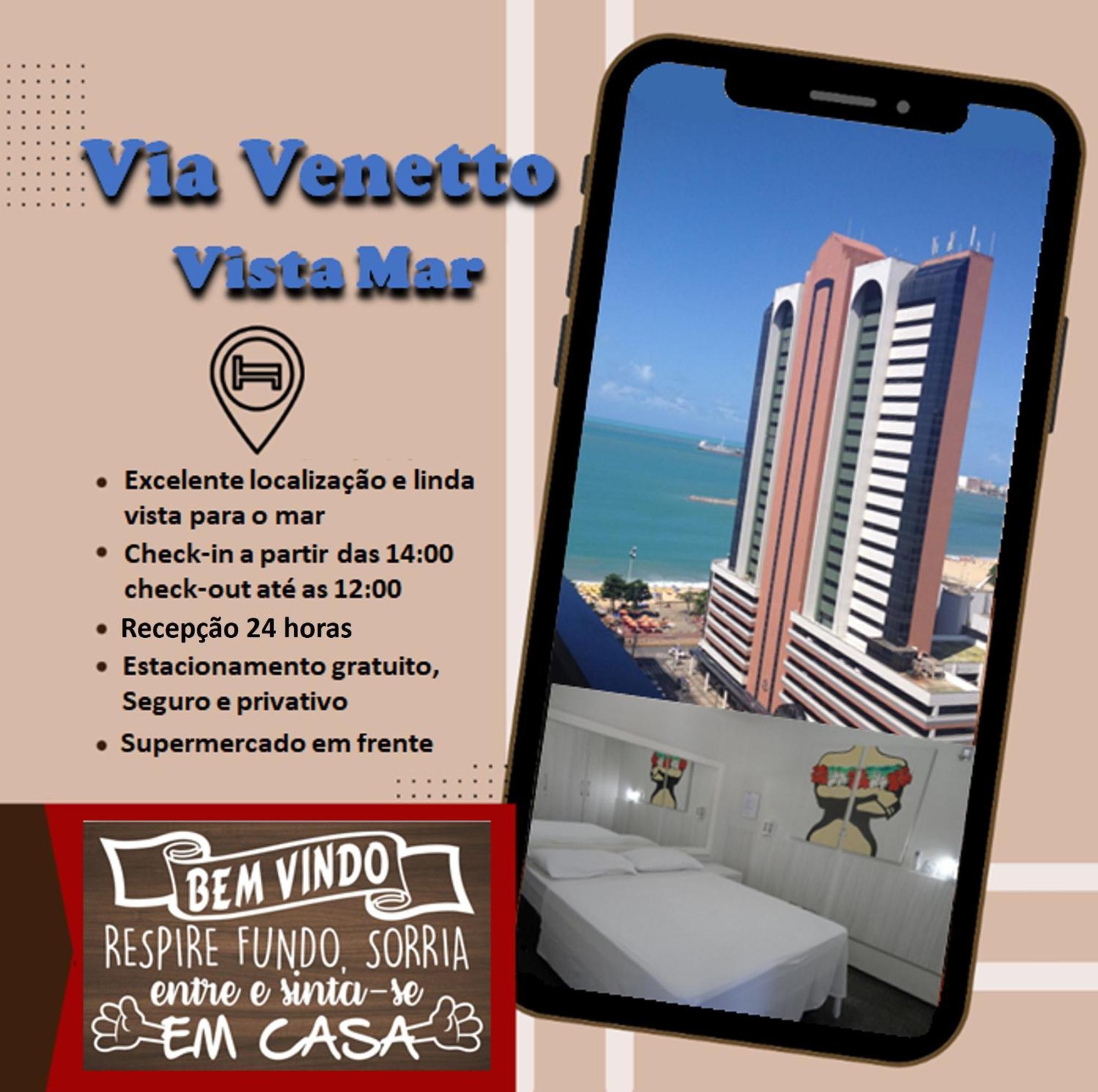 الشقق الفندقية فورتاليزفي  Via Venetto - Vista Mar المظهر الخارجي الصورة